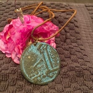 💙✨Brass/patina Greek Mythology Pendant✨💙